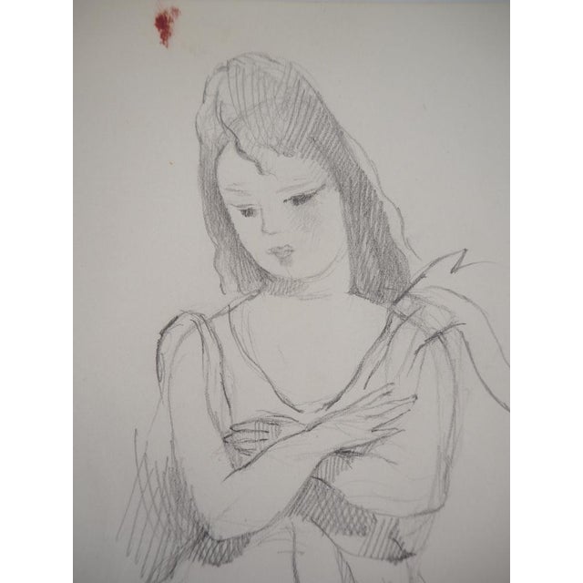 Marie Laurencin, Melancholy, Original Pencil Drawing For Sale - Image 5 of 6