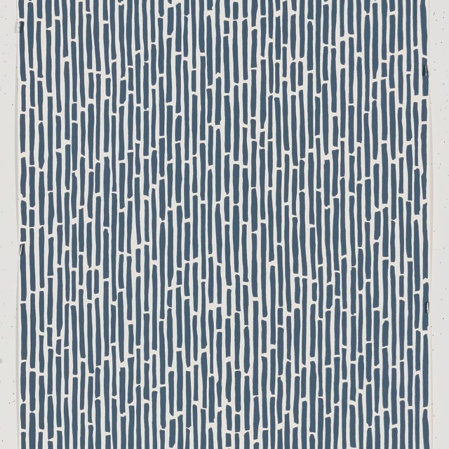 Schumacher Bamboo Wallpaper In Marine Chairish