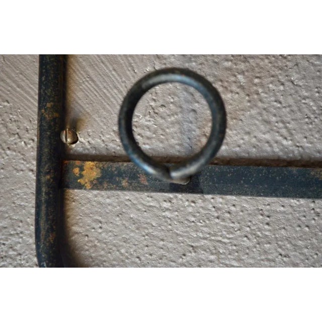 1950s Modernist French Wall Coats Rack, 1950s For Sale - Image 5 of 9