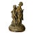 Early 20th C Grecian Maiden Statue ‘Confidence’ in Patinated Spelter, Wood Base For Sale