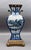 Castilian Vintage Chinese Blue White Porcelain Bronze Ormolu Large Urn Vase. Measures approximately 8" long, 5 1/4" wide,...