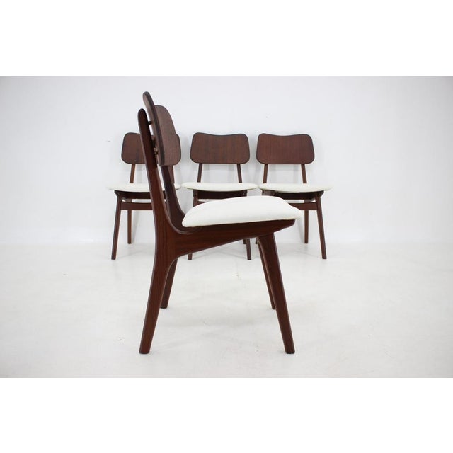 Brown Teak Dining Chairs Model 74 by Ib Kofod-Larsen, Denmark, 1960s, Set of 4 For Sale - Image 8 of 16