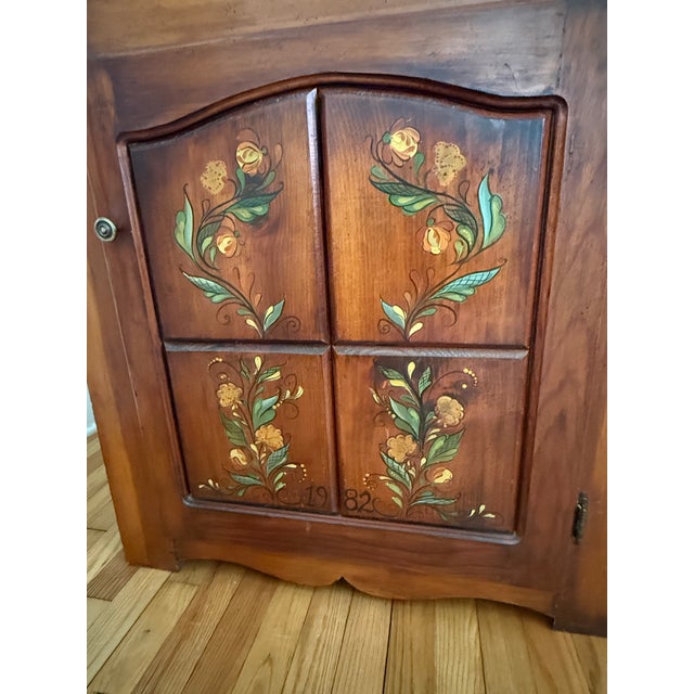 English Primitive Pine Dry Sink Cabinet, Circa Mid 1900s For Sale - Image 3 of 16