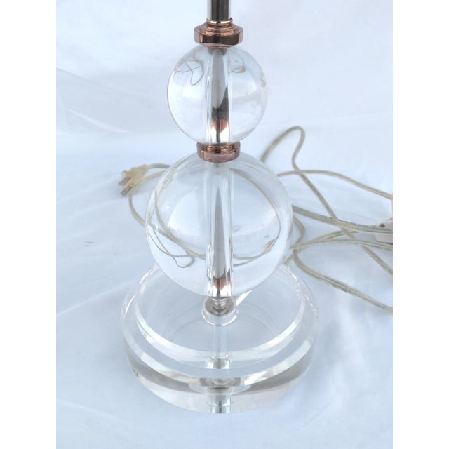 Vintage Mid 20th Century Hollywood Regency Glass Ball Style Dresser Table Lamp Set of 2 Chairish