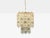 Venini Poliedri, Faceted Glass, Metal, Geometric Chandelier, Italy, 1950s For Sale - Image 4 of 8