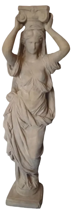 Cariatide in Reconstituted Stone, 1950s