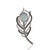 Sterling Silver Art Deco Elegance Opal and Diamond Convertible Brooch Pendant For Sale - Image 6 of 12