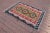 1970s Mid-Century Modern Blue Kilim Rug Size: 3.9 x 5.4 ft (120 X 167 cm) 47 x 66 inches Color: Blue, Green, Red, Brown,...