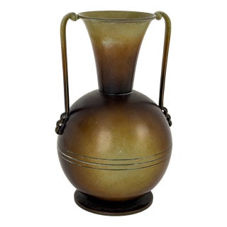 Brass Vase by Gunnar Ander for Ystad Metall, Sweden, 1939 For Sale