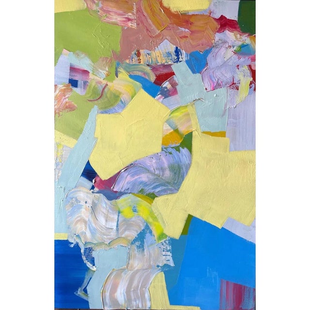 “Come on Look Sharp” Contemporary Abstract Painting by Brenna Giessen For Sale - Image 4 of 4