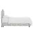 Transitional Ashland Bed in Ink Linen Leopard, California King For Sale - Image 3 of 5
