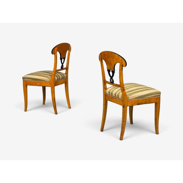 Neoclassical, Ten Dining Chairs, Ebonized Wood, Beech, Austria, 1970s For Sale - Image 14 of 15