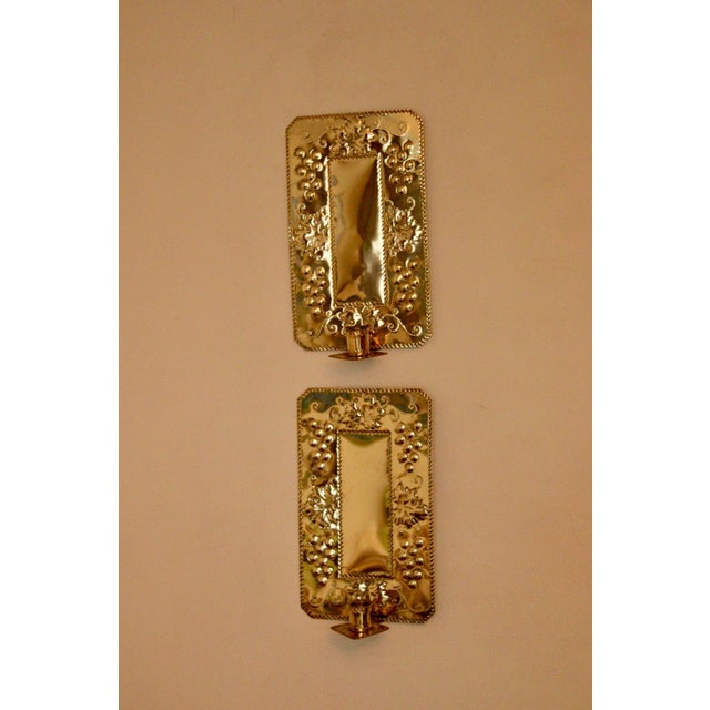 Mid-Century Swedish Brass Sconces, Set of 2 For Sale - Image 12 of 13
