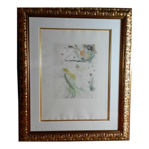Dali La Joie De Vivre Hand Signed Numbered Etching Dali Archives Certified