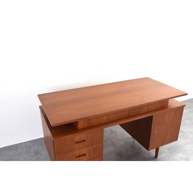 Mid-Century Teak Desk, 1960s For Sale - Image 14 of 18