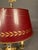 Early 20th Century French Bronze and Tall French Bouillotte Style Table Lamp With Red Hand-Painted Shade For Sale - Image 10 of 16