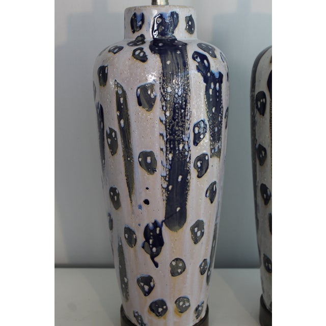 Mid 20th Century Pair of West Germany Style Abstract Ceramic. For Sale - Image 12 of 14