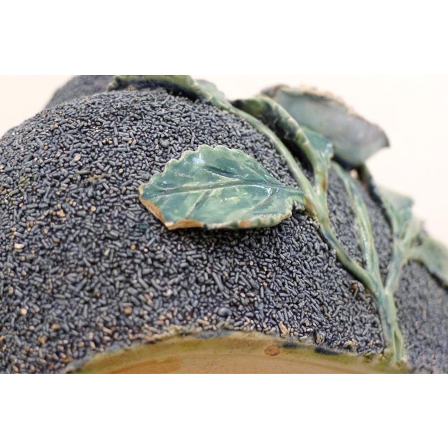 Small Antique Earthenware Planter with Rose Decoration, 1890s For Sale - Image 9 of 12