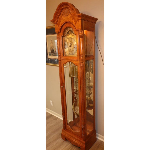 Howard Miller Late 20th Century Howard Miller “Richmond” Grandfather Clock — Model 610-796 For Sale - Image 4 of 18