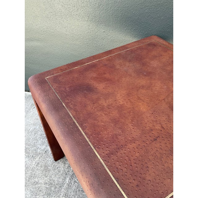 Vintage Karl Springer Ostrich Game Table For Sale - Image 16 of 16