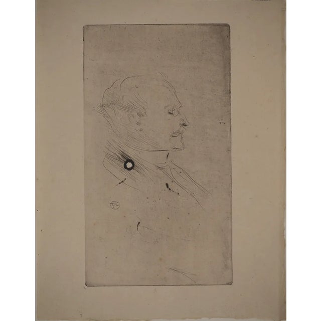 Henri De Toulouse Lautrec, Portrait, Original Engraving For Sale - Image 5 of 5