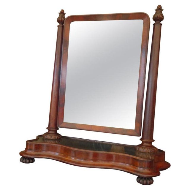 Antique George III Flame Mahogany Dressing Table Mirror, 1780 For Sale - Image 16 of 16