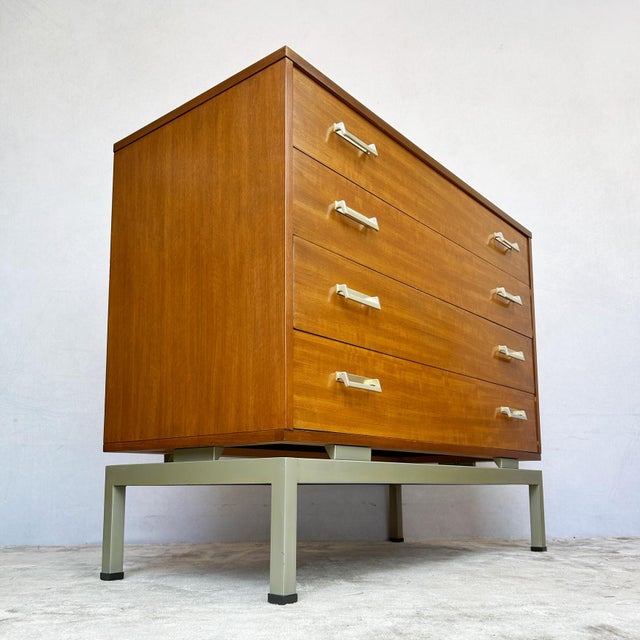 Wood Vintage Limba Afrormosia Chest of Drawers by Leslie Dandy for G-Plan, 1950s For Sale - Image 7 of 16