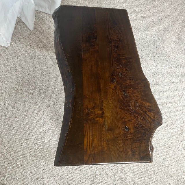 Rustic Wabi-Sabi Coffee Table in Wood, 1970s For Sale - Image 12 of 18