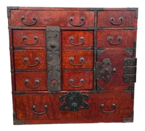 Japanese Meiji Period Tansu Chest