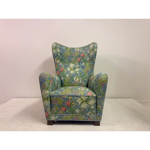 Mid-Century Modern Mid-Century Modern Danish Model 1672 Lounge Chair from Fritz Hansen, 1940s For Sale - Image 3 of 13