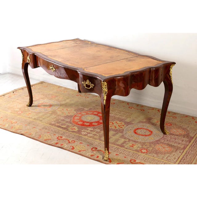 French Mahogany Writing Desk, 19th Century For Sale - Image 9 of 10