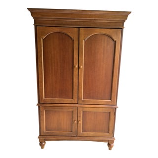 Pottery Barn Wooden Armoire For Sale