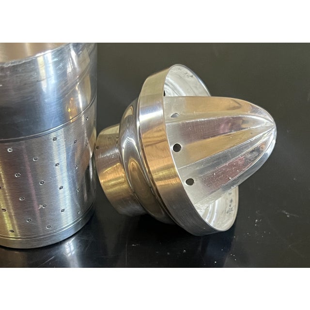 Metal St. Medard Art Deco 3 Piece Cocktail Shaker, C. 1930's For Sale - Image 7 of 11