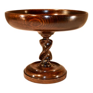 Late 19th Century English Oak Compote For Sale