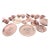 Statement 1958 Mid-Century Modern Taylor, Smith & Taylor "Dwarf Pine" Versatile Pink China Dinnerware Set - 73 Pieces For Sale