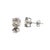 Modern 2.66ct Natural Round K Si3 Diamond Stud Earrings in 14k White Gold, A Pair For Sale - Image 3 of 6