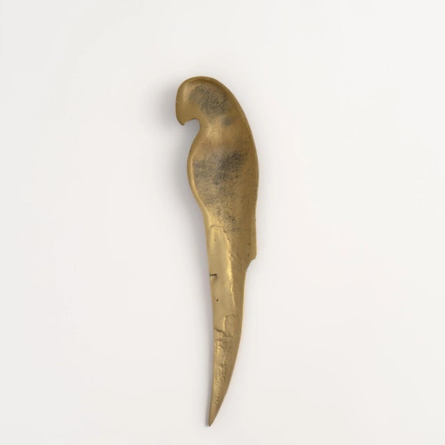 Metal Vintage Brass Parrot Letter Opener For Sale - Image 7 of 7