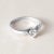 Modern Vintage Platinum 0.38 Carat Diamond Solitaire Ring, Size 6 For Sale - Image 3 of 7