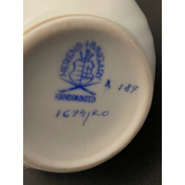 Herend Mid 20th Century Herend Rothschild Bird Small Coffee Espresso Pot For Sale - Image 4 of 4