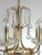 Gold Brass and Lead Crystal Five-Light Chandelier from Schröder, 1970s For Sale - Image 8 of 12