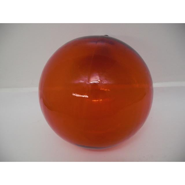 Japanese Large Vintage Glass Fishing Float For Sale - Image 3 of 5
