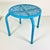 Mid-Century Boho Chic Atomic Pierced Metal Outdoor Patio Low Stool. For Sale - Image 11 of 12