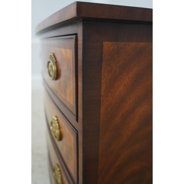 Theodore Alexander Bow Front Mahogany Chest For Sale - Image 15 of 18