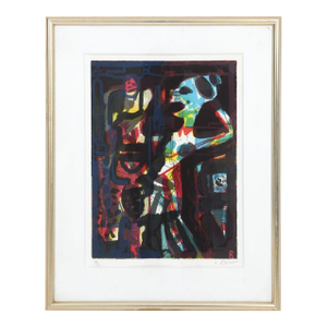 Mid 20th Century Danish Painter Jens Birkemose Lithograph