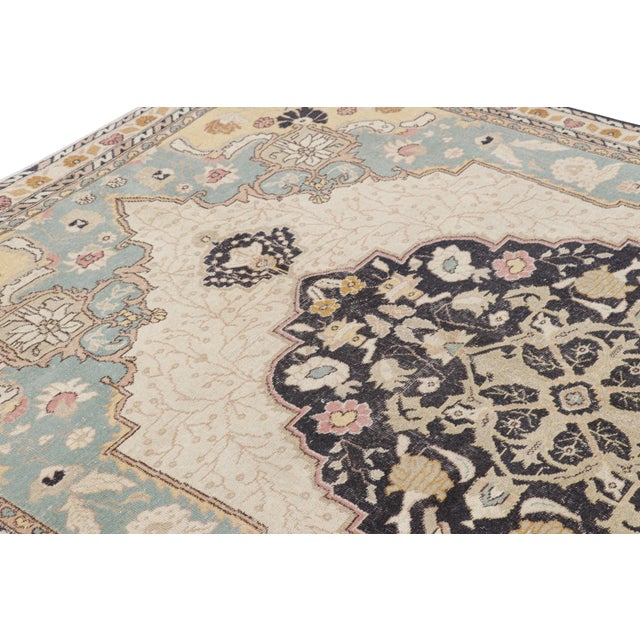 Vintage Turkish Rug With Polychromatic Floral Medallion, From Rug & Kilim For Sale In New York - Image 6 of 7