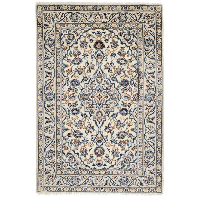 Kashan Rug | Size: 103 x 150 cm | Knot density: approx. 200.000 knots/m² | Pile: 100% virgin wool | Warp: 100% cotton |...