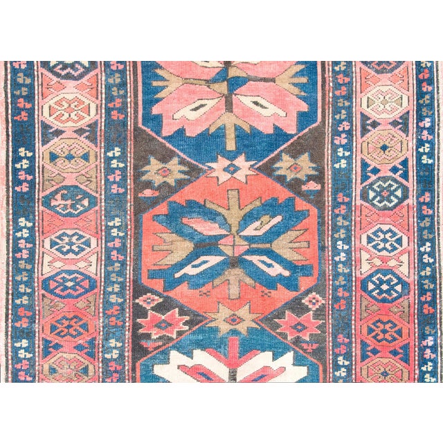 Textile Early 20th Century Persian Kazak Rug For Sale - Image 7 of 15