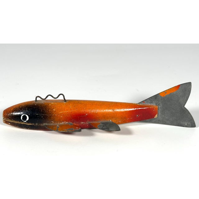 Vintage Folk Art Fish Decoy: Tonka Baits, Wayzata Minnesota For Sale - Image 4 of 10