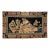 Antique Ningxia Pictorial Rug, Handwoven Wool Pile, Scenic Landscape, Navy & Tan, 4' x 7' For Sale