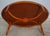 English Yew Wood Oval Coffee Cocktail Table For Sale - Image 13 of 13